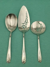 1847 Roger’s Bros Daffodil Pie Server + Casserole Server +Tomato Server