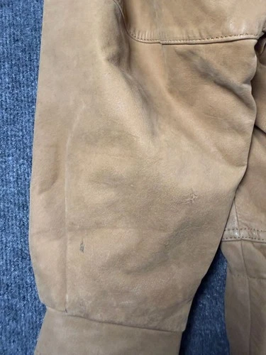 Vintage Timberland Leather Jacket Size L Brown Utility Field Coat image 9