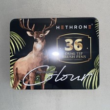 Pennarello Hethrone doppia punta penna pennarelli artistici evidenziatore pennello e pennarello punta fine 36