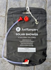 NEW Just Kampers Solar Shower (20 Litre) for camping, motorhome,  pet wash 