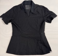 FIGS Technical Collection Inala Slim Scrub Top Black Women  s XS