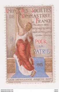 Militärvignette Delandre Verband der Turnvereine