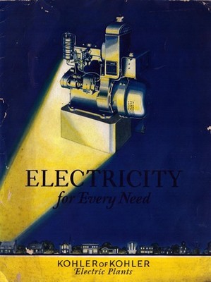 1930 Kohler Electric Plants Generator Catalog Rural Electrification