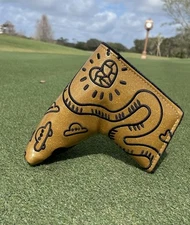 Matland Golf Tatted Up Gold Blade Putter Cover Magnetic - Golf Bag Swag