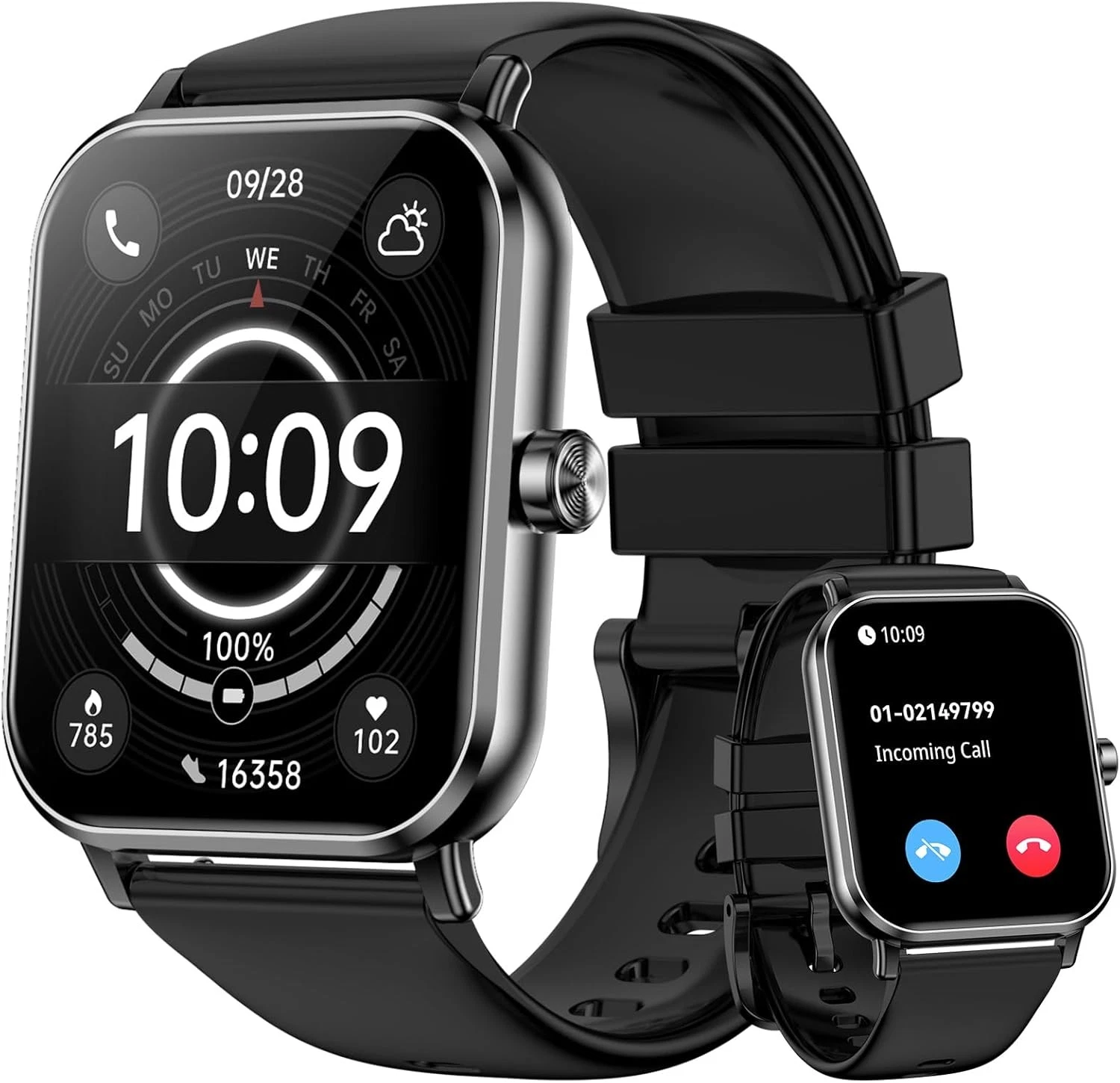 Smart Watch for Men Women 1.85" HD Touchscreen Fitness Tracker 120+ Sport Modes
