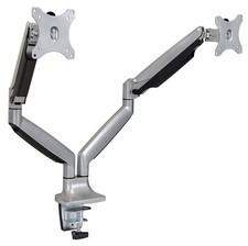 Mount-It  MI-1772 Dual Monitor Arm Mount Desk Stand Two Articulating Gas Sp...