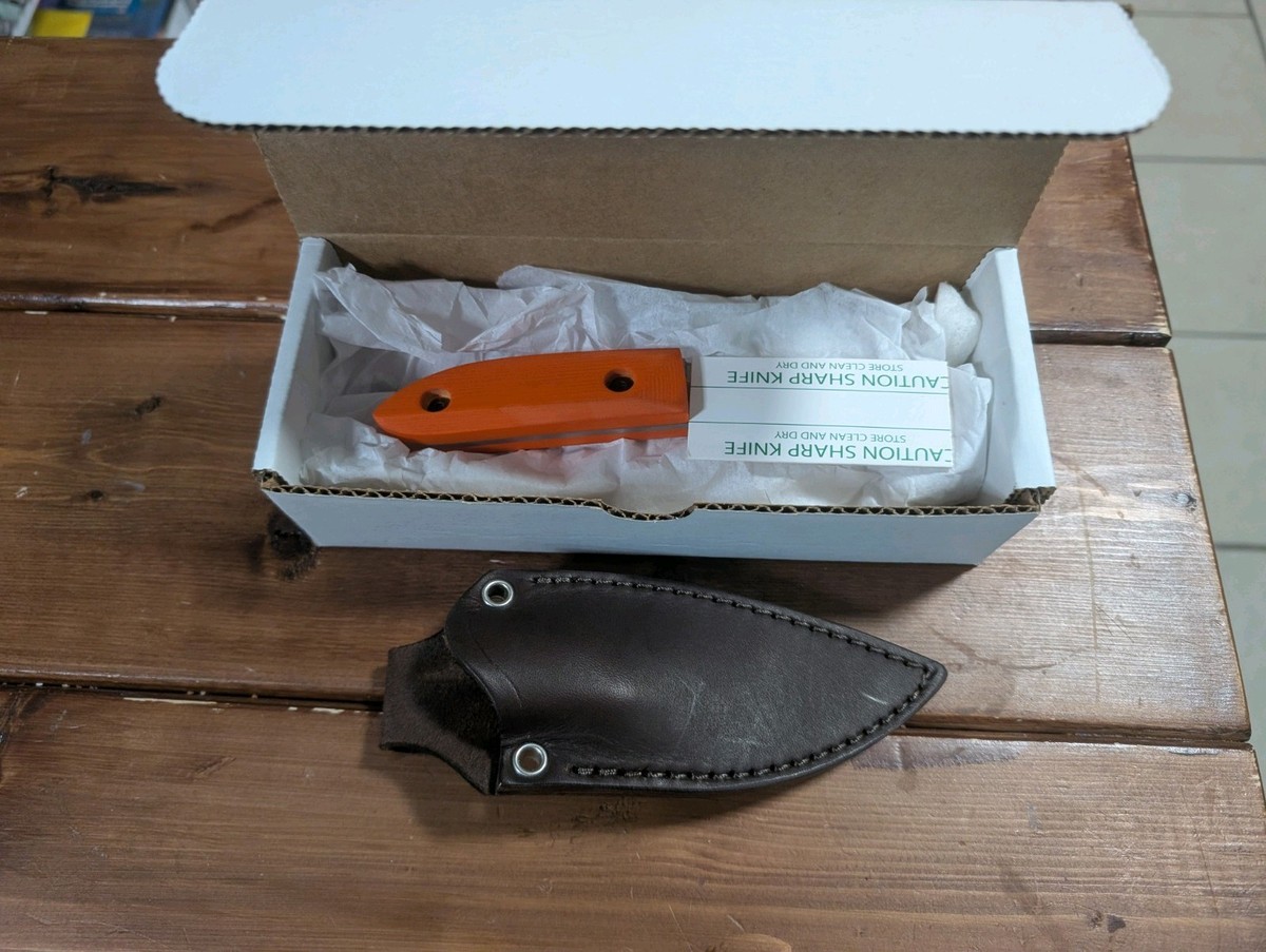 Woods Monkey Kerf Carver L.T. Wright Knife AEBL Steel Scandi