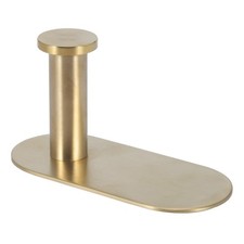 Wall Mounted Hand Towel Bar Rack Brushed Gold Stainless Steel Round Toilet 8986