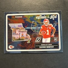 2024 Panini Zenith State Of The Art Missouri#21 Xavier Worthy Rookie Card Chiefs