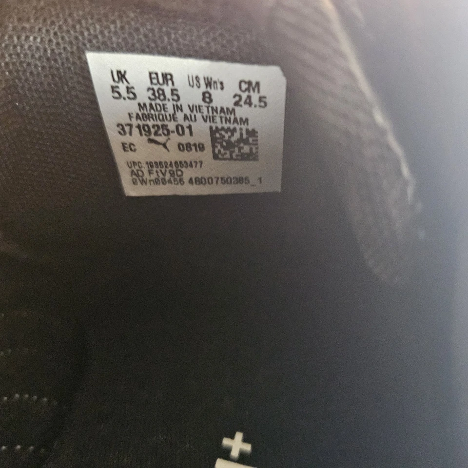 Puma Carina Suede Classic  Women's Burgundy w/black & White Leather - SZ 8 - Image 3 of 4