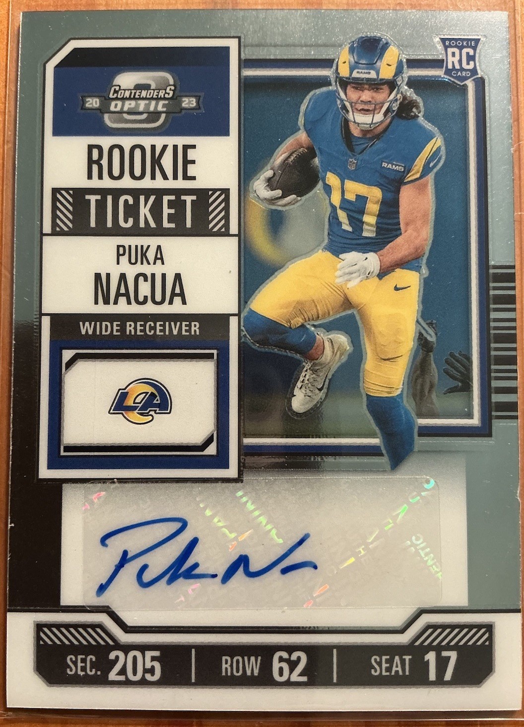 2023 Panini Contenders Optic Rookie Ticket Puka Nacua Auto. R.C.