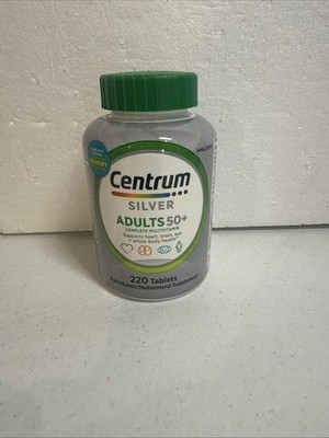 Centrum Silver ADULTS 50+ Multivitamin Supplement Tablets, 220 Count - Brand NEW