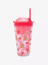New Strawberry Shortcake Confetti Carnival Cup with Snack Dome Lid