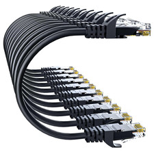 Cat 6 Ethernet Cable 50FT 10Pack, Cat6 Ethernet Patch Cable 10Gbps, High-Speed U