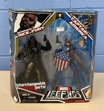 Hasbro Marvel Legends Ultimate Nick Fury & Ultimate Captain America 2 Pack NIB