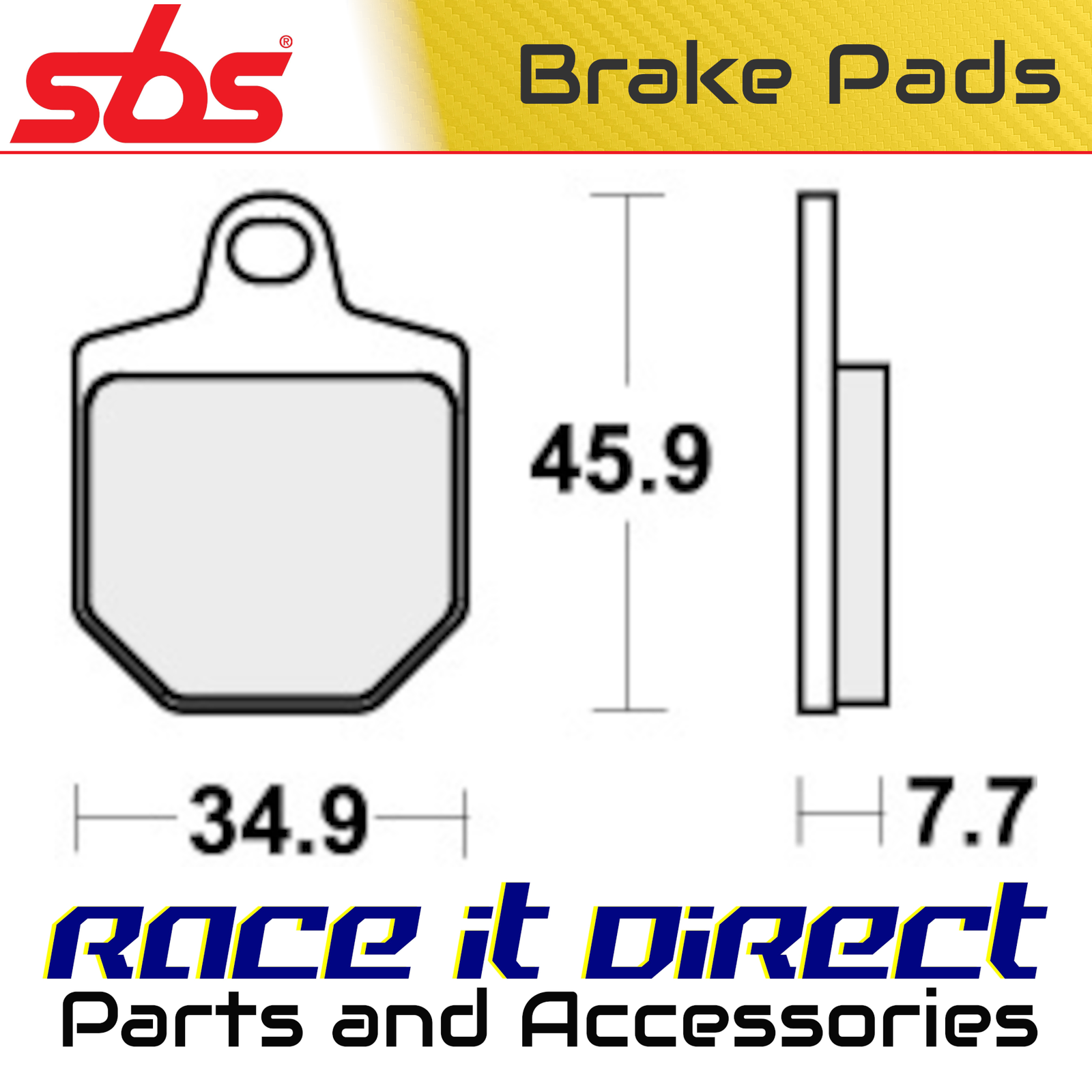 SBS 843RST BRAKE PADS SINTER SPORT