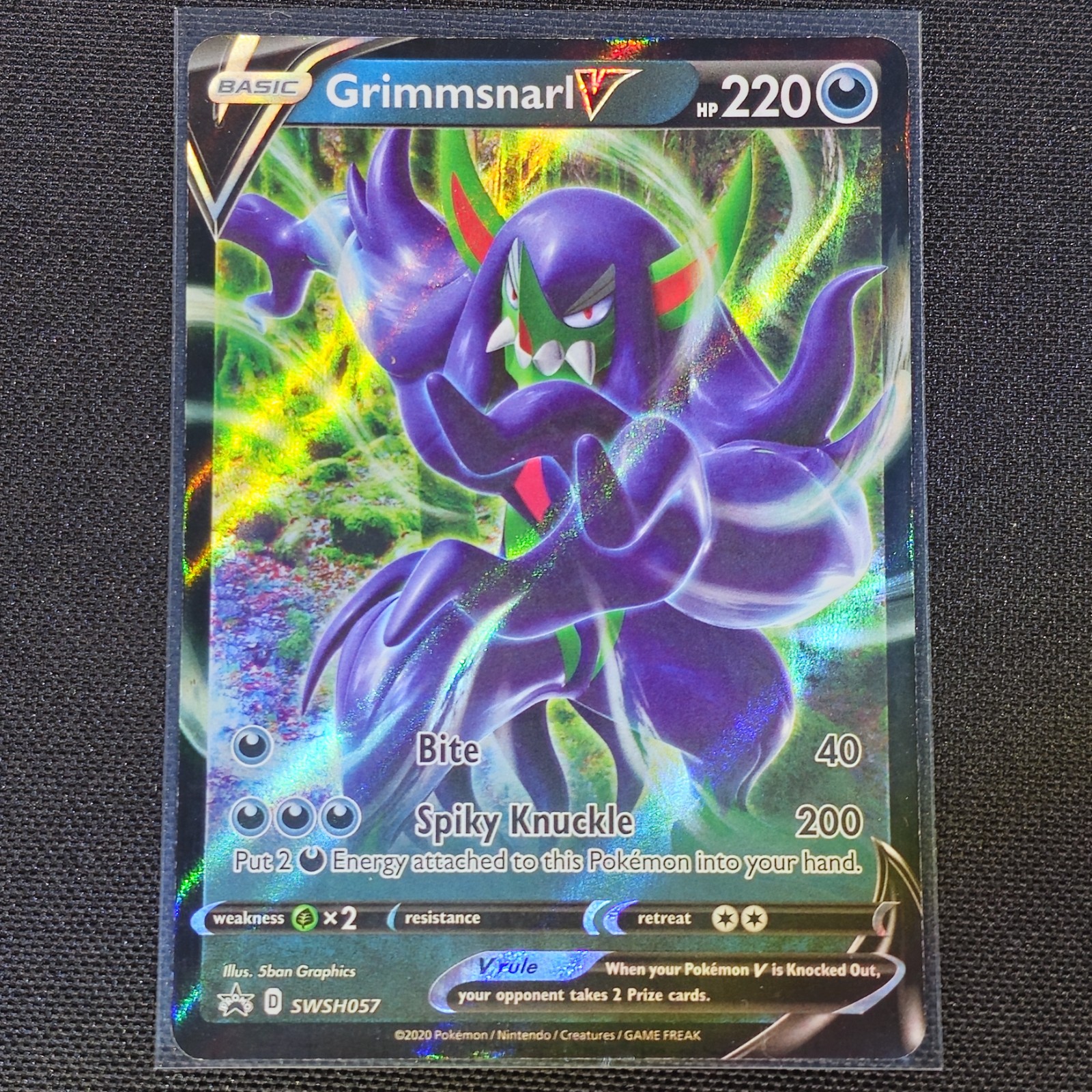 Grimmsnarl V - SWSH057 - Holo - Black Star Promo - Pokemon Card - NM/M