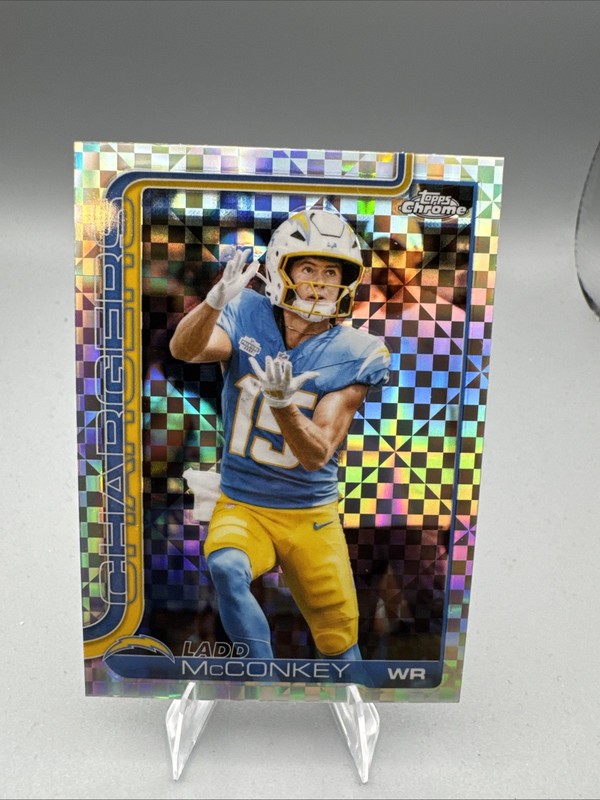 2025 Topps Chrome - Ladd McConkey #156 X-Fractor