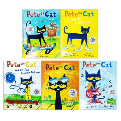 Pete the Cat Series 5 Books Collection by Eric Litwin Fun & Colorf | Litwin Eric