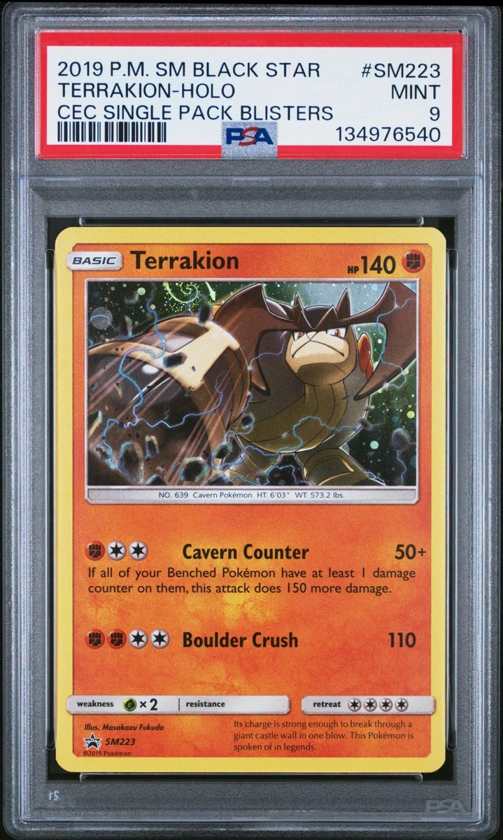 Terrakion Pokmon TCG Professional Sports Authenticator (PSA) Individual Trading  Card Games for sale | eBay