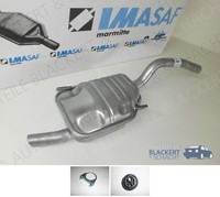 Imasaf ESD Auspuff Endtopf + Anbauteile für Lancia Phedra 2.0 16V 100KW