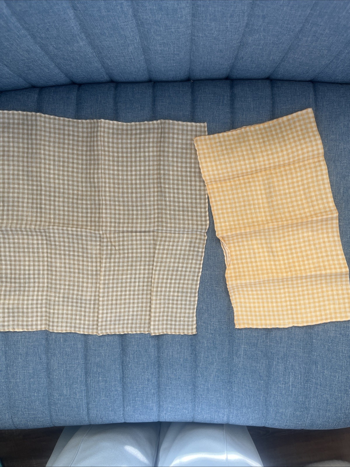 AUTHENTIC ROBERT TALBOTT Linen POCKET SQUARES HAN… - image 1