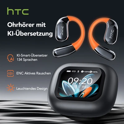 HTC NE27 Open-Ear-Übersetzungs-Ohrhörer, unterstützt Übersetzer für 135 Sprachen