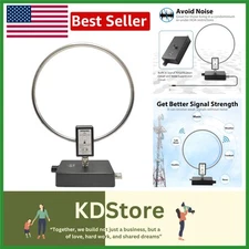 Portable GA450 Loop Antenna - Noise Suppressing Indoor High-Frequency Receiver