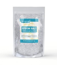 8 lb Epsom Salt, Unscented Soaking Solution, Magnesium Sulfate, Bath, Soak