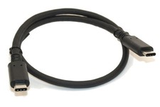 3ft USB 3.2 Gen 1 Type-C Male to Type-C Male Cable Black 5Gbps 3A Charge Sync