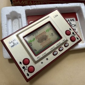 NINTENDO GAME&WATCH GOLD LION Box with , Working OK LN-08 Lion Game & Watch