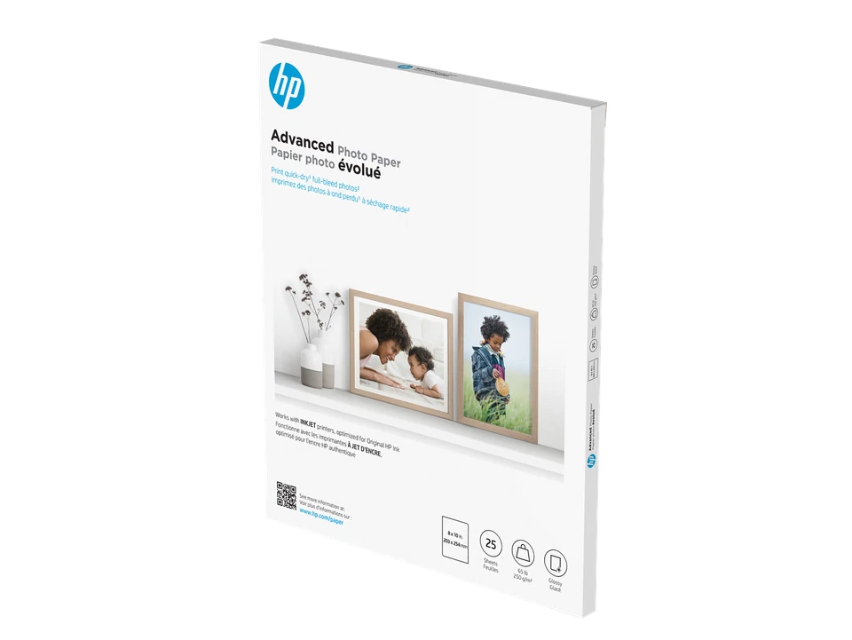 HP Advanced Photo Paper Glossy 65 lb 8 x 10 in. (203 x 254 mm) 25 sheets - Image 2 of 4