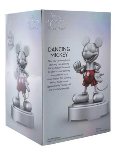 Dancing Mickey Mouse 9 inch Dancing Toy Statue Disney’s 100 Years WDW BRAND NEW - Picture 3 of 10