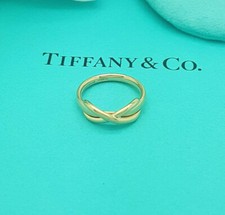 Tiffany & Co. 18Ct 18K Rose Gold Full Infinity Ring L UK, 5.75US, 51EU, Hallmark