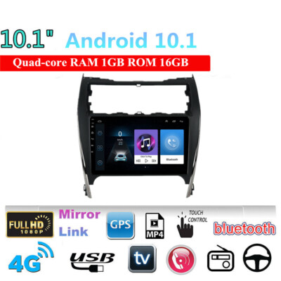 10.1'' For Android 10.1 1+16GB Radio GPS WIFI 4G BT DAB  For Toyota Camry 12-14