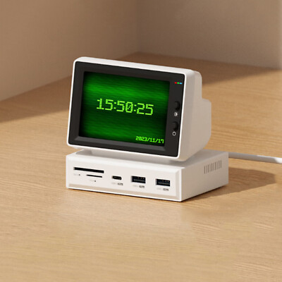 Hagibis Mini Monitor USB-C Docking Station 3.5'' IPS Screen For