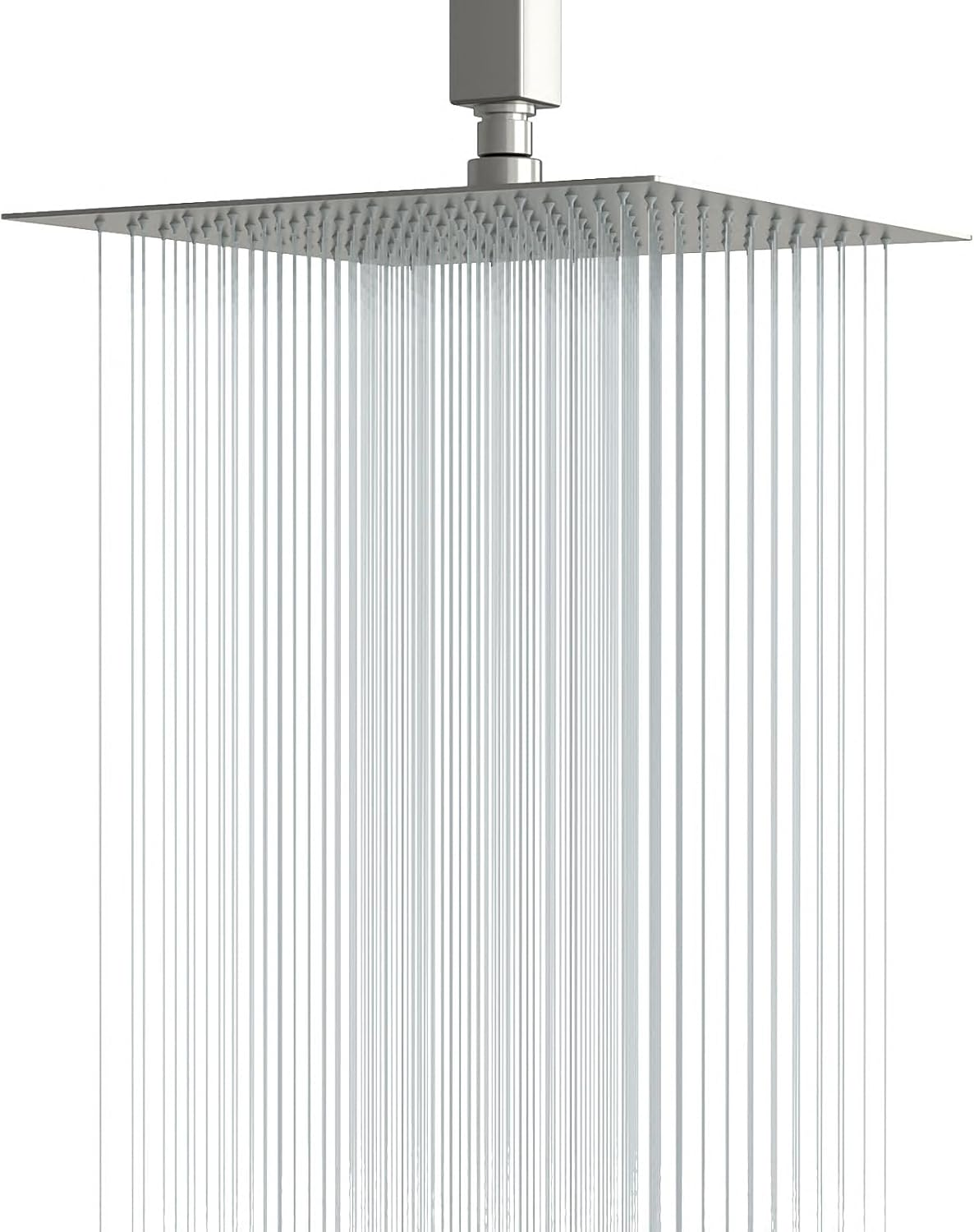 Rain Shower Head 12 Inch Solid Ultra Thin 304 Stainless Steel Adjustable Square