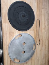Sanyo Turntable Platter, Rubber Mat And NEW Belt TP-1005/A, TP-1010, TP-6850