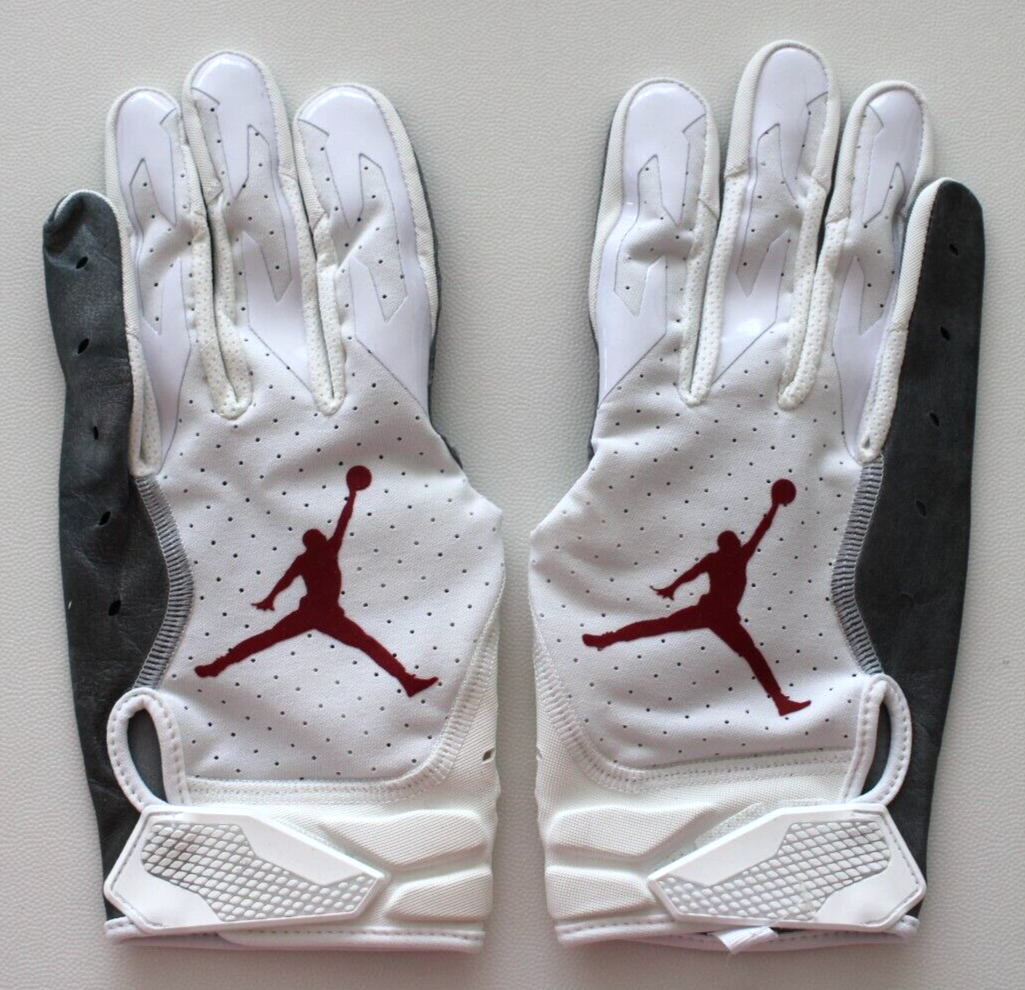 Nike Jordan Oklahoma Sooners Vapor Jet 6.0 Football Gloves Mens XL