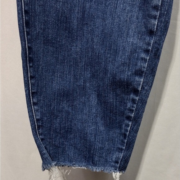 Torrid Bombshell Button Fly Distressed Sky High S… - image 5