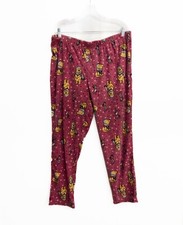 Disney Womens Pink Winnie the Pooh Graphic Elastic Waist Pajama Pants XL 16-18