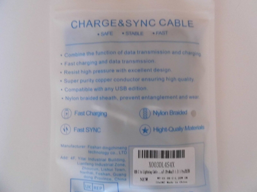 Foshan 2 Pack USB Cable Premium Charge & Sync - Picture 2 of 2