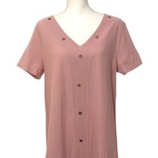 Misslook Maxi Dress M Pink Pastels Textured Feminine Romantic Cottagecore Spring