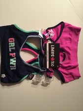 Limited Too Girls Dance Tank Tops Size 5 Blue Pink 2 Pack New With Tags