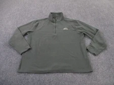 Drake Jacket Men XL Green Fleece Lightweight Pullover Hiking Outdoors Logo Adult