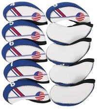 10X Golf Head Covers USA Flag Club Iron Golf Protect Heads Cover Lightweight