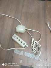 MULTIPRESA TELEFONICA RJ11 ADATTATORE MODULARE 5 PRESE e doppino telefonico