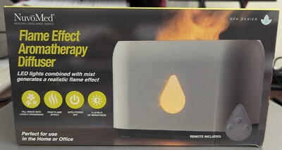 NUVOMED SPA SERIES FLAME EFFECT AROMATHERAPY DIFFUSER NEW IN BOX