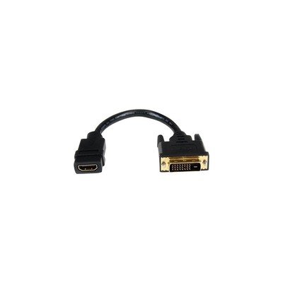 StarTech 8'' HDMI To DVI-D Female/Male Video Cable Adapter Black HDDVIFM8IN