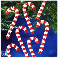 The Beadery Candy Cane Holiday Ornament Kit #5483 (Makes 16 Ornaments)